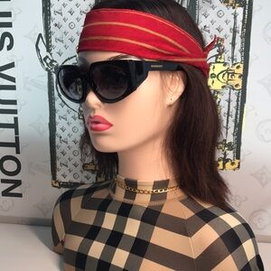 New Authentic Burberry BE4306 3001 Black Sunglasses